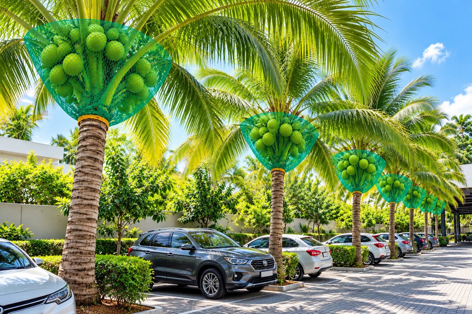 What are the methods to install Coconut Tree Safety Nets?